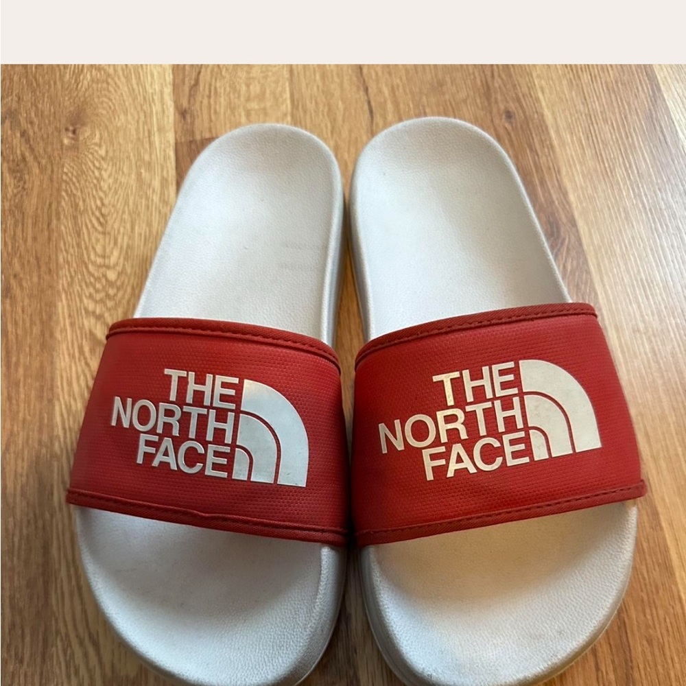 The North Face Red Slide Sandals